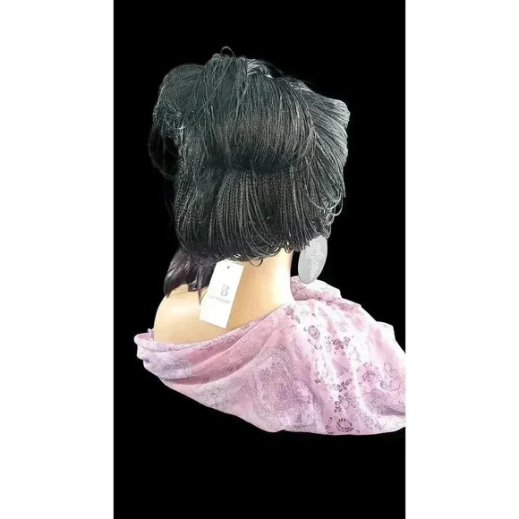 🔥Handmade Micro Million Braided Full Lace Wig 18” Jet Black #1, Natural Look🔥 - Picture 13 of 17